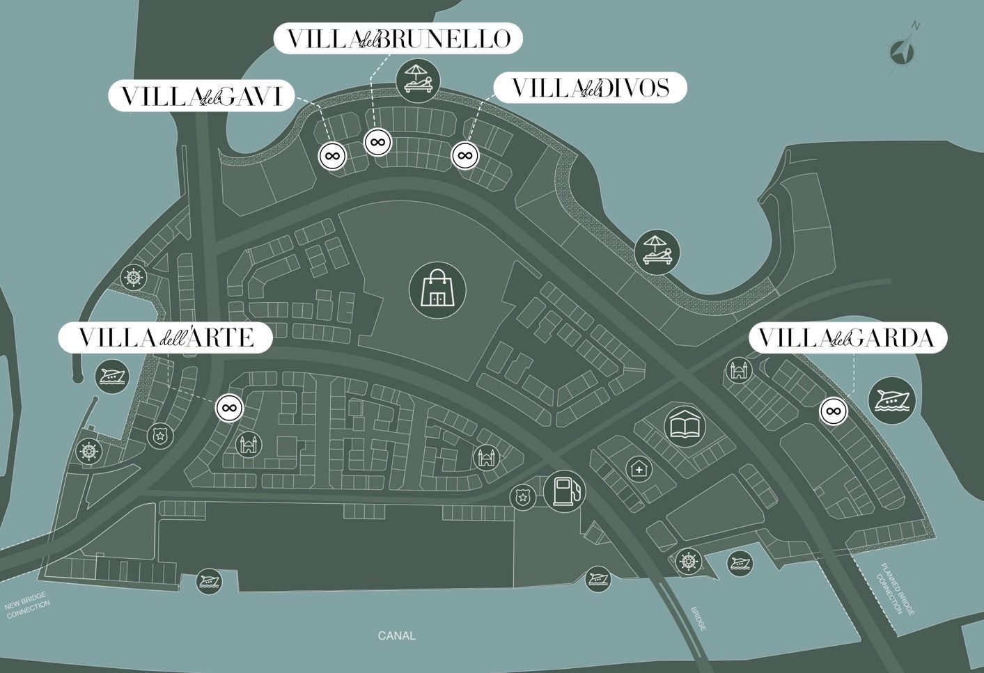 Map of Mr. EIGHT residences across the Dubai Islands